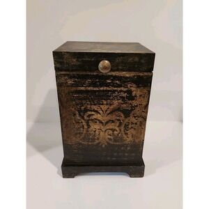 RARE Uttermost 19320 Discontinued Billy Moon Melani Box  Black Gold Rustic Decor